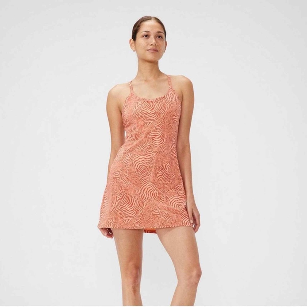 Outdoor Voices Melon Zebra Exercise Dress
